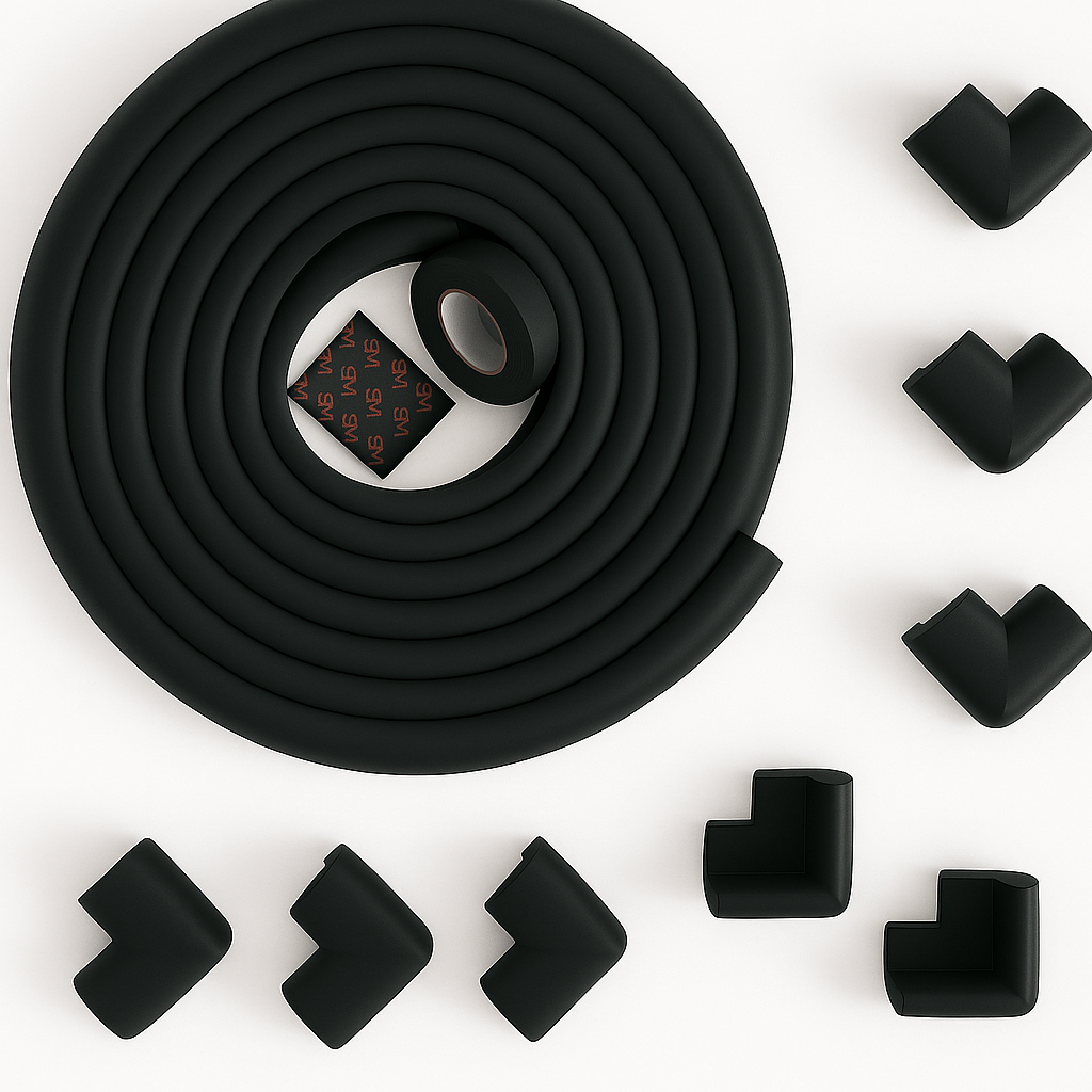 Edge Guard & Corner Bumpers Black Colour