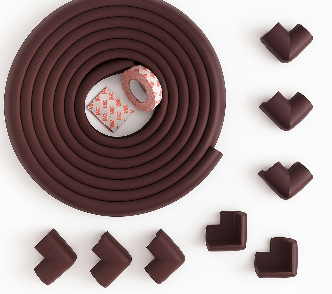 Edge Guard & Corner Bumpers Brown Colour